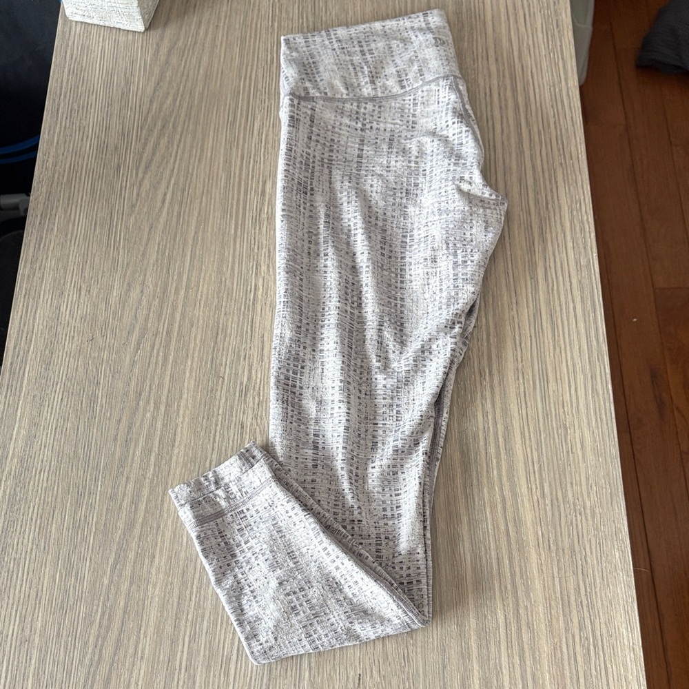 lululemon Wunder Under High Rise Heathered Leggings Size 10